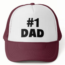 #1 Dad (Blk) Hats
