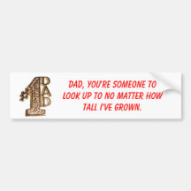 #1 dad Bumper sticker