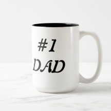 #1 DAD Coffee Cup Coffee Mugs