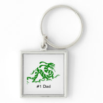 #1 Dad Dragon keychains