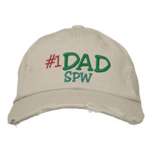 #1 DAD  ... ; ) EMBROIDERED HATS
