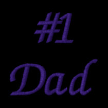 #1 Dad Embroidered Polo Shirt embroidered shirts