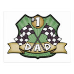 #1 Dad Father's Day Race Fan Post Cards