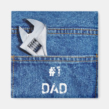 #1 Dad Handyman Magnet