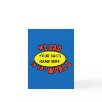 #1 Dad in the World Customize Father's Day