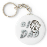 #1 Dad Keychains