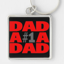 #1 Dad Keychains
