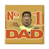 #1 Dad Fridge Magnet