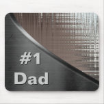 #1 Dad Metal Curve Mousepad