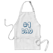 #1 Dad Number One Dad Father's Day Gifts Aprons