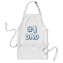 #1 Dad Number One Dad Father's Day Gifts Aprons