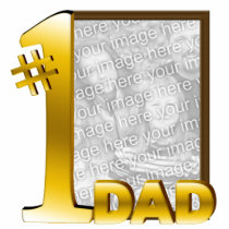 #1 Dad Photo Sculpture