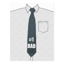 #1 Dad Postcard