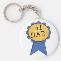 #1 Dad (ribbon) Key Chain