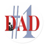 #1 Dad Stickers