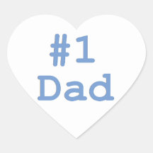#1 Dad Stickers