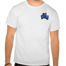 #1 Dad Text Design in Blue Tee Shirts