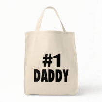 #1 Daddy Canvas Bag