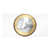 1 EURO Coin Picture Card