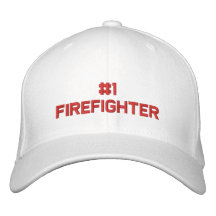 #1 Firefighter Embroidered Baseball Caps
