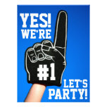 #1 Foam Finger Party Invitation