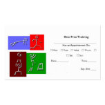 1 Free Workout Card business cards