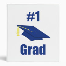 #1 Grad (blue) 3 Ring Binders