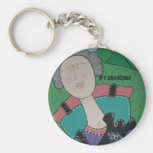 #1 Grandma key chain