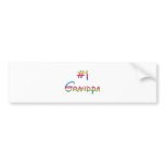 #1 Grandpa Bumper Sticker