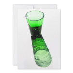 1 Green Cocktail Shot Glass