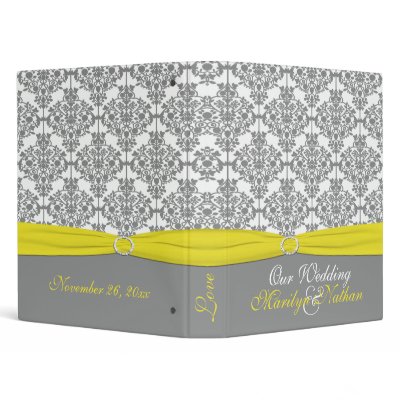 1 Grey Damask with Yellow