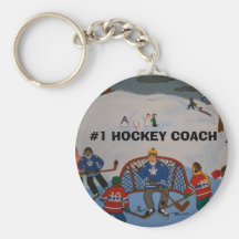 #1 HOCKEY COACH Key Chain