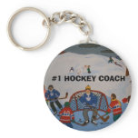 #1 HOCKEY COACH Key Chain