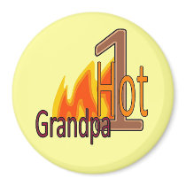 1 Hot Grandpa magnet