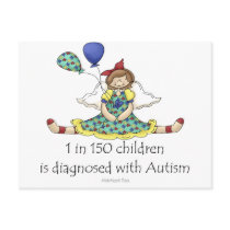 1 in 150 Autism Post Cards