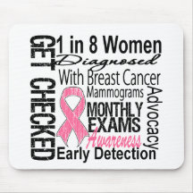 1 in 8 Women - Breast Cancer Awareness Mousepads