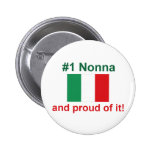 #1 Italian Nonna and proud of it! Gift Pinback Button