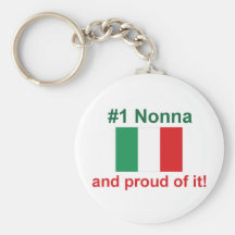 #1 Italian Nonna and proud of it! Gift Key Chain