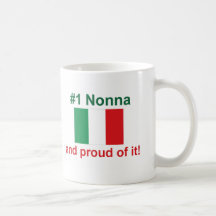 #1 Italian Nonna (Grandmother) Mugs
