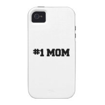 #1 la MAMAN, le jour de mère heureux, numéro 1 mam Coques Case-Mate iPhone 4