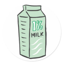 1% Milk Sticker