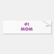 #1 Mom Bumper Sticker
