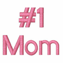 #1 Mom Embroidered Shirt