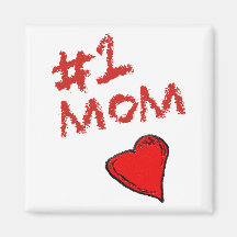 #1 Mom Fridge Magnets