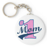 #1 Mom Keychain