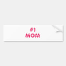 #1 Mom Mother's Day Bumper Sticker