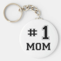 #1 Mom (Number One Mom) Key Chains