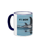#1 Mom Orca/Killer Whale Mug