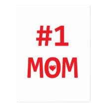 #1 Mom Post Cards