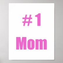 #1 Mom Print